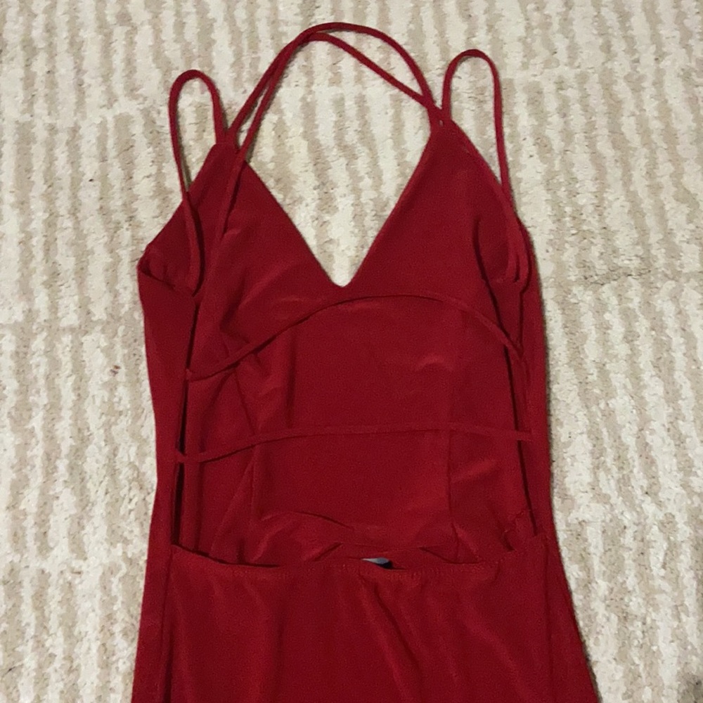 Red Mini Dress - Picture 2 of 2